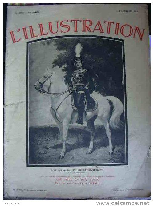 L´ILLUSTRATION 4780 ROI ALEXANDRE/ L BARTHOU/ TASSILI DES AJJER/ AVION VICTORIA/ COUPE AMERICA/ GRENOBLE