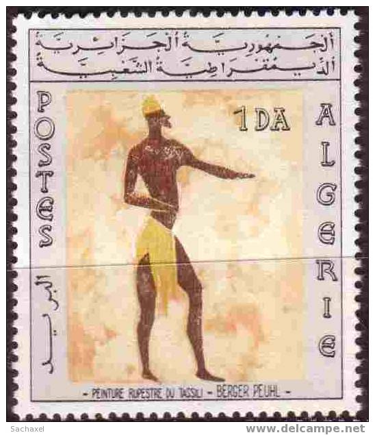 Année 1965. n°415 N** Peintures rupestres du Tassili N´Ajjer, au Sahara