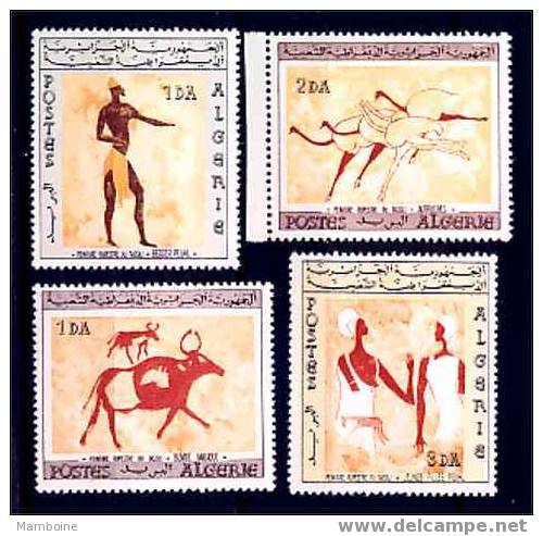 algerie serie compl. neuve 414/17 peinture rupestre du tassili..