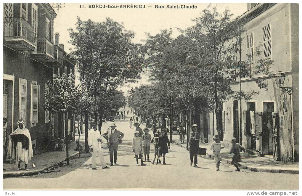 ALGERIE - BORDJ-BOU-ARRERIDJ - RUE SAINT-CLAUDE