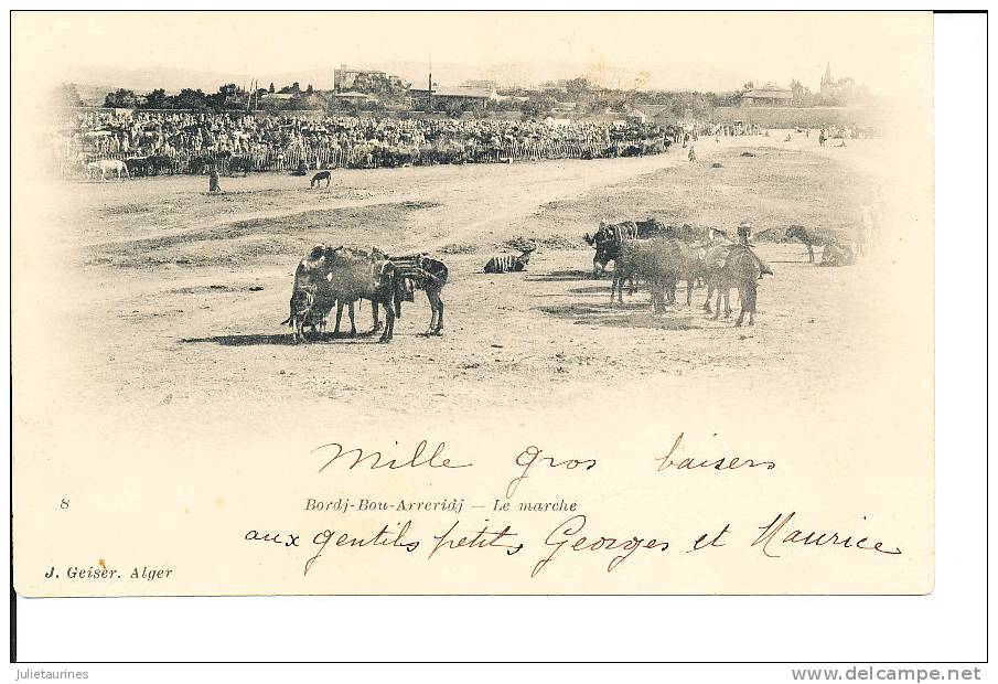 BORDJ BOU ARRERIDJ LE MARCHE CPA BON ETAT