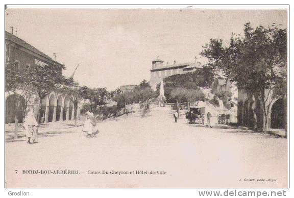 BORDJ BOU ARRERIDJ 7 COURS DU CHEYRON ET HOTEL DE VILLE 1912 (PETITE ANIMATION)