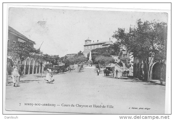 ALGERIE / FL / BORDJ BOU ARRERIDJ,Cours du Cheyron et hotel de ville, ANIMIEE, N° 7 J Geiser photo