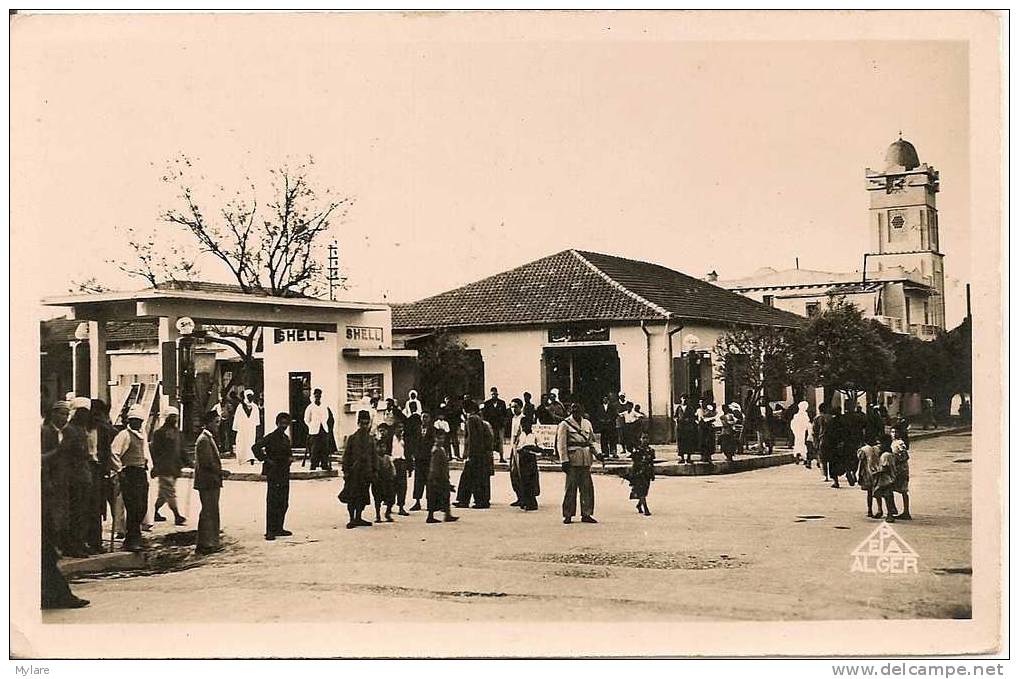 cpsm Khenchela rue Lamoricière & rue de paris