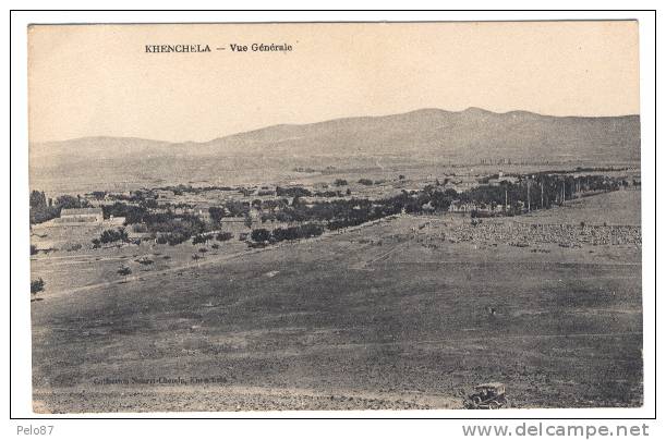 TOP CPA (voiture ancienne)    Khenchela Vue générale    B263