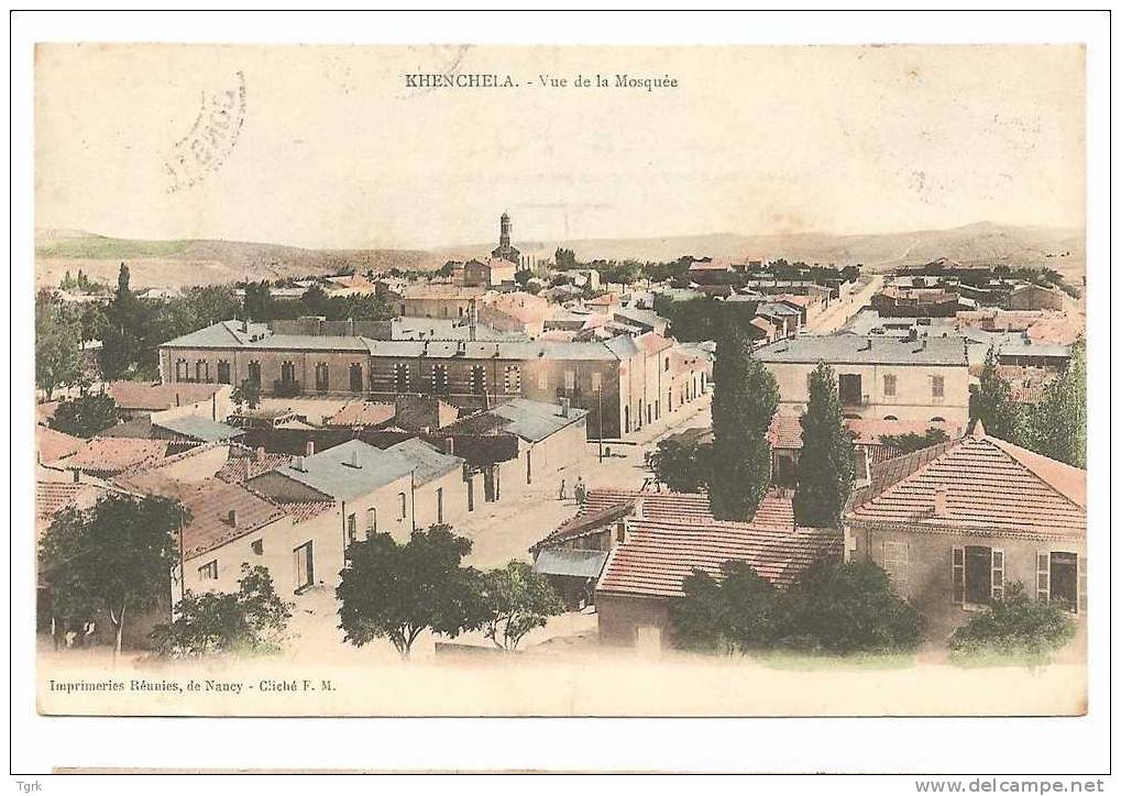 ALGERIE   KHENCHELA  vue prise  de la mosquée