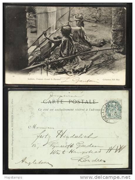 FRENCH ALGERIA-GB 1904 P.CARD SOUK-AHRAS,CONSTANTINE TOWN PMK CD6348