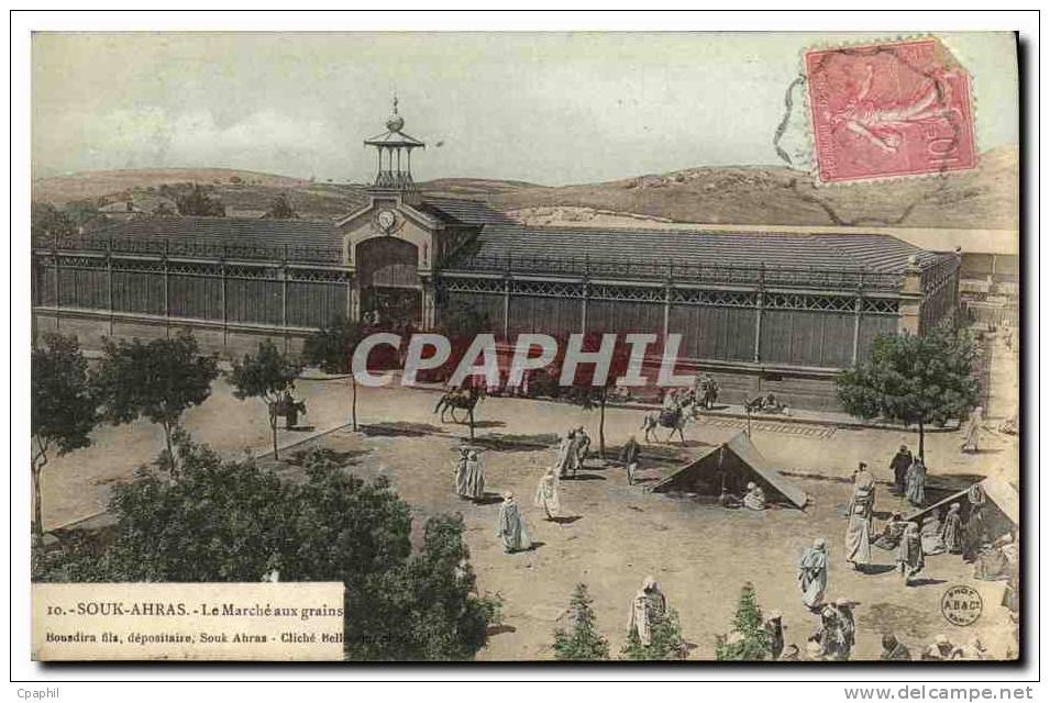 CPA Souk Ahras Le Marche aux grains