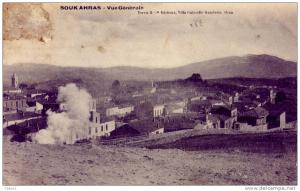 ALGERIE  SOUK AHRAS  VUE GENERALE  en 1906