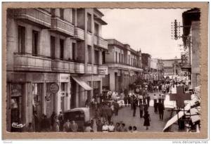 ALGERIE - CPSM - SOUK-AHRAS - Rue Victor Hugo - éditeur Bousdira