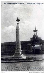 ALGERIE - SOUK-AHRAS - MONUMENT AUX MORTS  -