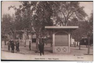 CPA Algérie SOUK-AHRAS PLACE THAGASTE ALGER NORD AFRIQUE ALGERIA