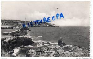 ALGERIE - TIPAZA - LE PHARE ET LE PORT - PECHE  PECHEUR