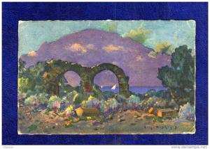 ALGERIE / ALGERIEN    Arcades de la Basilique d'Alexandre d Tipaza/ Tipasa