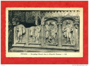 * ALGERIE-TIPAZA-Sarcophage  Romain dans la Propriété Tremaux