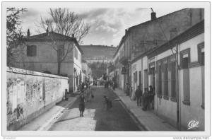 CHERCHELL,ALGERIE,rue du théatre et la poste,Wilaya de Tipaza,près Alger,réal photo -