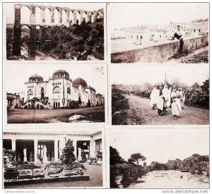 Algerie Bel ensemble de 6 PHOTOGRAPHIES 1930s CHERCHELL et environs Aqueduc Palais Type commune wilaya Tipaza Algeria