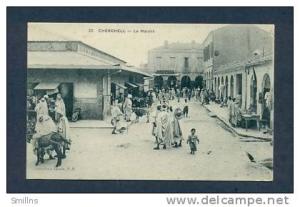 G2590 Algeria Postcard Cherchell Market, Tipaza