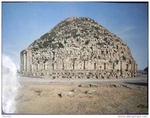 C. Postale  ALGERIE - TIPAZA - LE TOMBEAU DE LA CHRETIENNE (Ruines romaines)