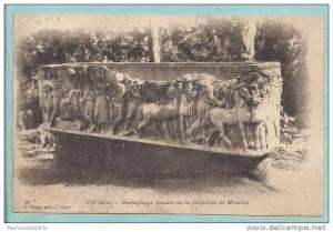 ALGERIE -  TIPAZA - Sarcophage romain de la propriété de Monchy - oblitérée en 1908