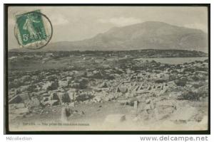 ALGERIE TIPAZA /          Vue prise du cimtière romain        /