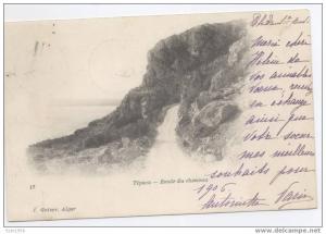 JP . ALGERIE  .  TIPAZA       .route du chenoua . 1906 .