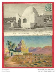 CPA N° 2345 / LOT DE 2 CARTES D' ORAN - MARABOUT DE SIDI-EL-BACHIR   MARABOUT A BENI OUNIF