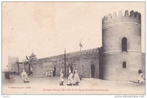 ac - très rare Cpa ALGERIE - Entrepôts Francs, Beni-Ounif de Figuig (Extrème Sud Oranais)