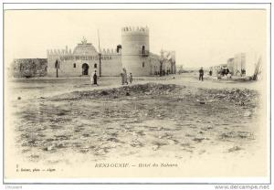 Carte Postale Ancienne Algérie - Béni Ounif. Hôtel du Sahara