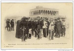 Carte Postale Ancienne Algérie - Béni Ounif. Entrevue de Mr le Gouverneur avec le Marabout Sidi Brahim