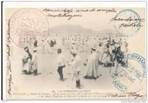 BENI OUNIF - Les Evènements de Figuig - Départ du Général O'Connor