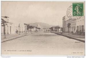 CPA ALGERIE BENI OUNIF Avenue de Béchar Café Boulangerie 1913
