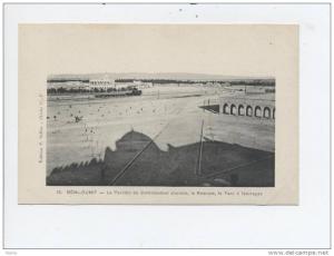 CPA - BENI-OUNIF  le pavillon du commandant d'armes,la Redoute,le parc à fourrages.(train en gare)