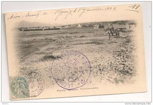 Lettre - MAROC - BENI-OUNIF de FIGUIG - Càd/N°111   Sceau violet du Commissaire - 1906 - VOIR