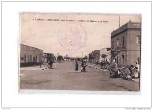 ALGERIE Revoil Beni Ounif, Avenue de Béchar, Poste, Cachet Militaire Beni Ounif de Figuig, ed Maréchal 17, 1915