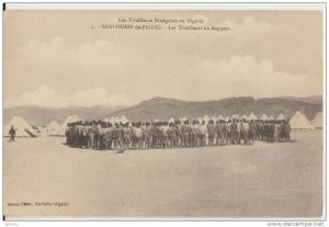 Béni-Ounif-de-Figuig - Les Tirailleurs au Rapport - Tirailleurs Sénégalais en Algérie