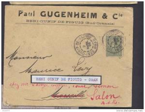 45807 - 130 cad type A BENI OUNIF DE FIGUIG ORAN avril 1905 TB