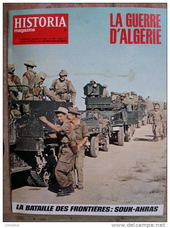 HISTORIA - La guerre d´Algérie n° 235 - La Bataille des Frontières  Souk-Ahras