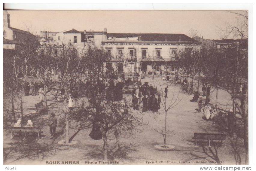 106-Souk Ahras-AlgerieFrance-Place Thagaste-Animé-v.1907