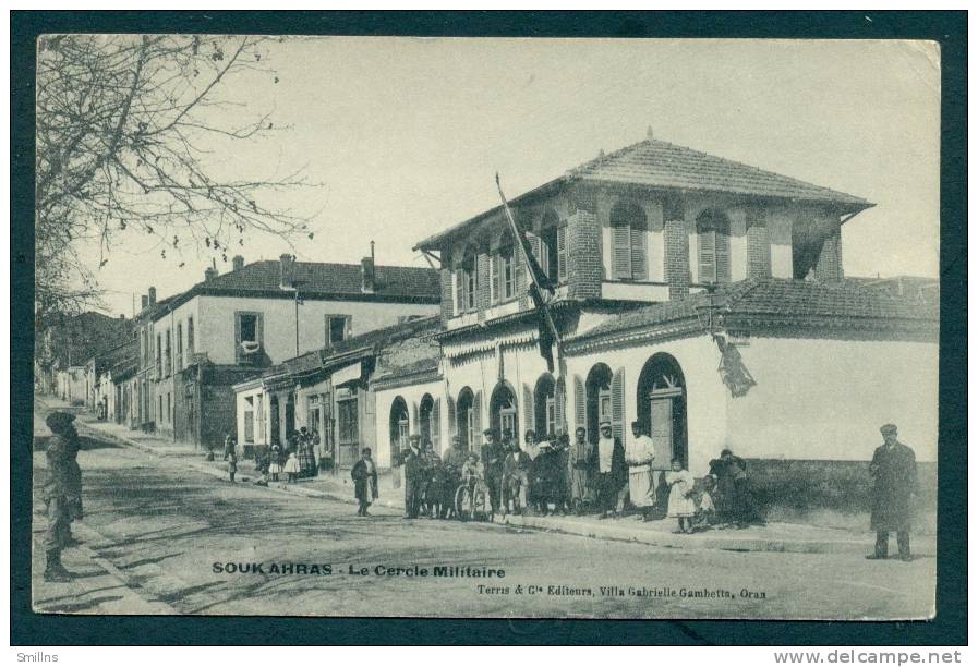 d5896 Souk Ahras Le Cercle Militaire Algerie Algeria postcard, unused