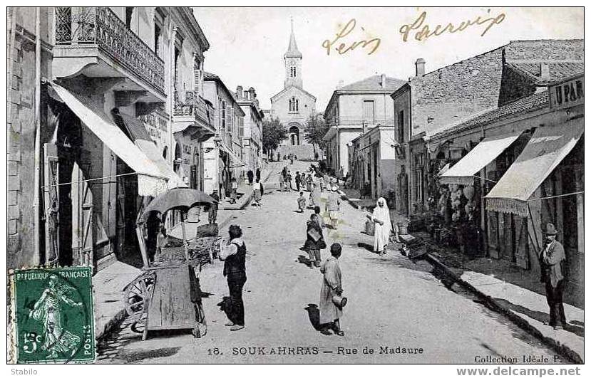 ALGERIE - METIERS - SOUK-AHRAS - REMOULEUR RUE DE MADAURE -