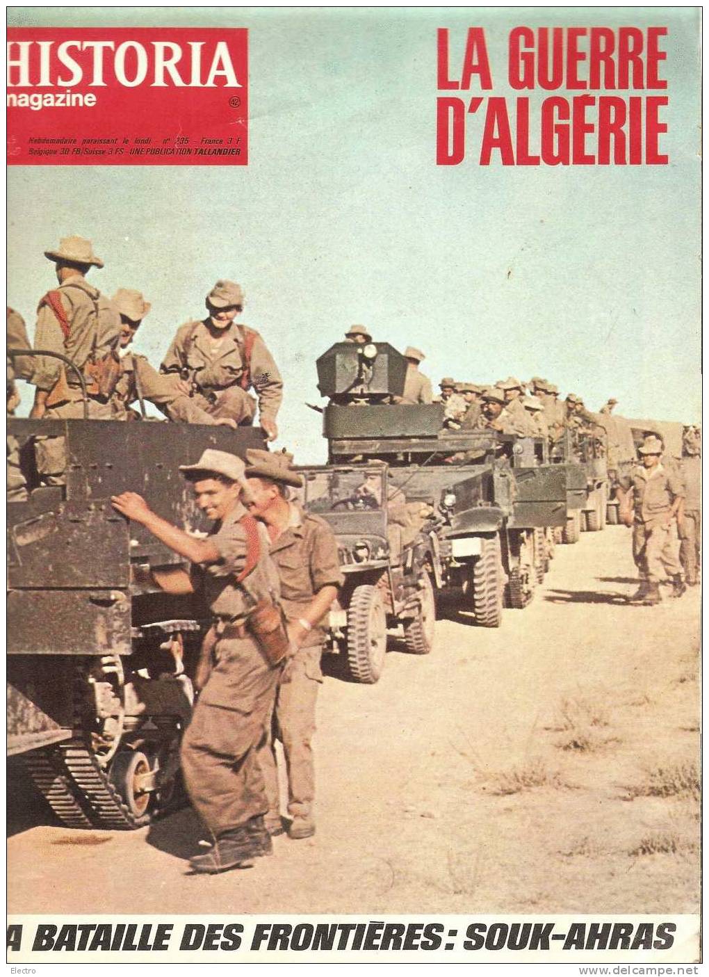 HISTORIA MAGAZINE. N° 235. 1972. LA BATAILLE DES FRONTIERES. SOUK-AHRAS