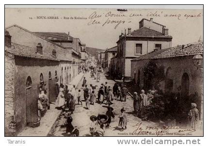 ALGERIE - Souk-Ahras - Rue de Krémissa - CPA TBon Etat