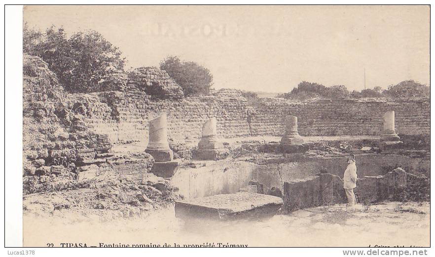 TIPAZA / FONTAINE ROMAINE DE LA PROPRIETE TREMAUX