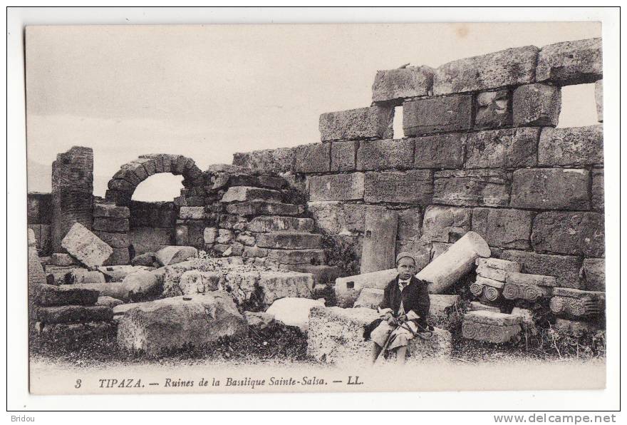Algérie   TIPAZA   Ruines de la basilique Sainte Salsa