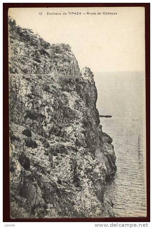 Cpa  Algérie environs de Tipaza  route de Chénoua    EUG20