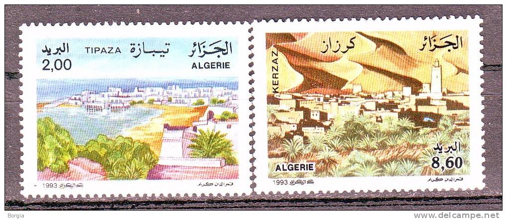 Algérie - Sites touristique Tipaza et Kerzaz (sahara algérien) YT N° 1054/1055