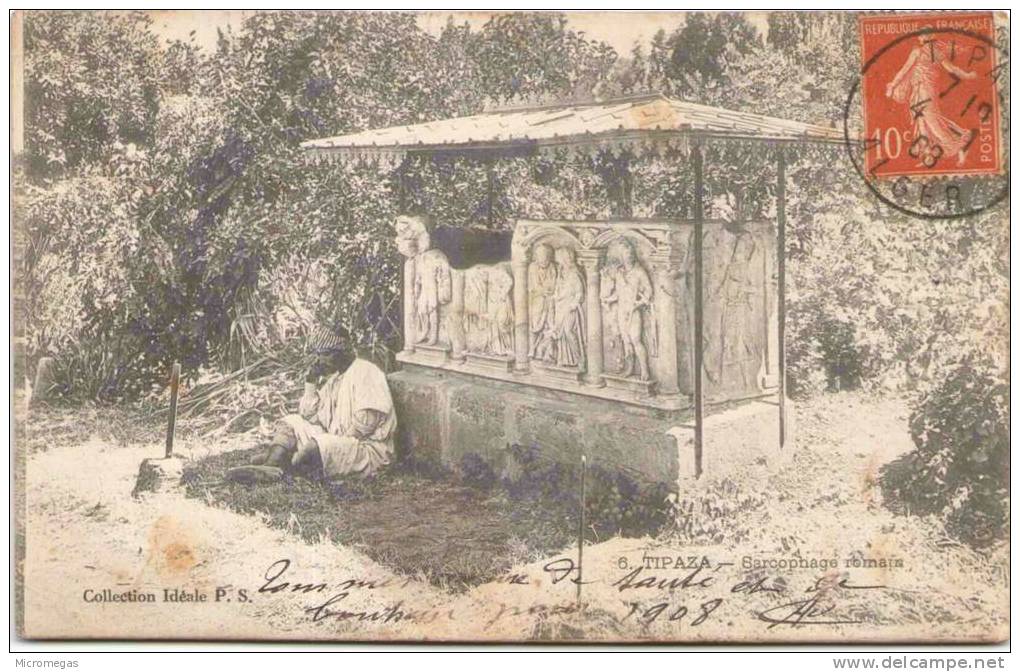 Algérie - TIPAZA - Sarcophage romain