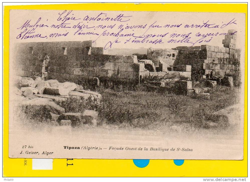 TIPAZA-facade ouest de la basilique de St-Salsa