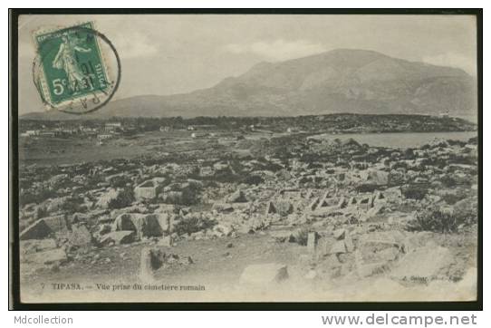 ALGERIE TIPAZA /          Vue prise du cimtière romain        /
